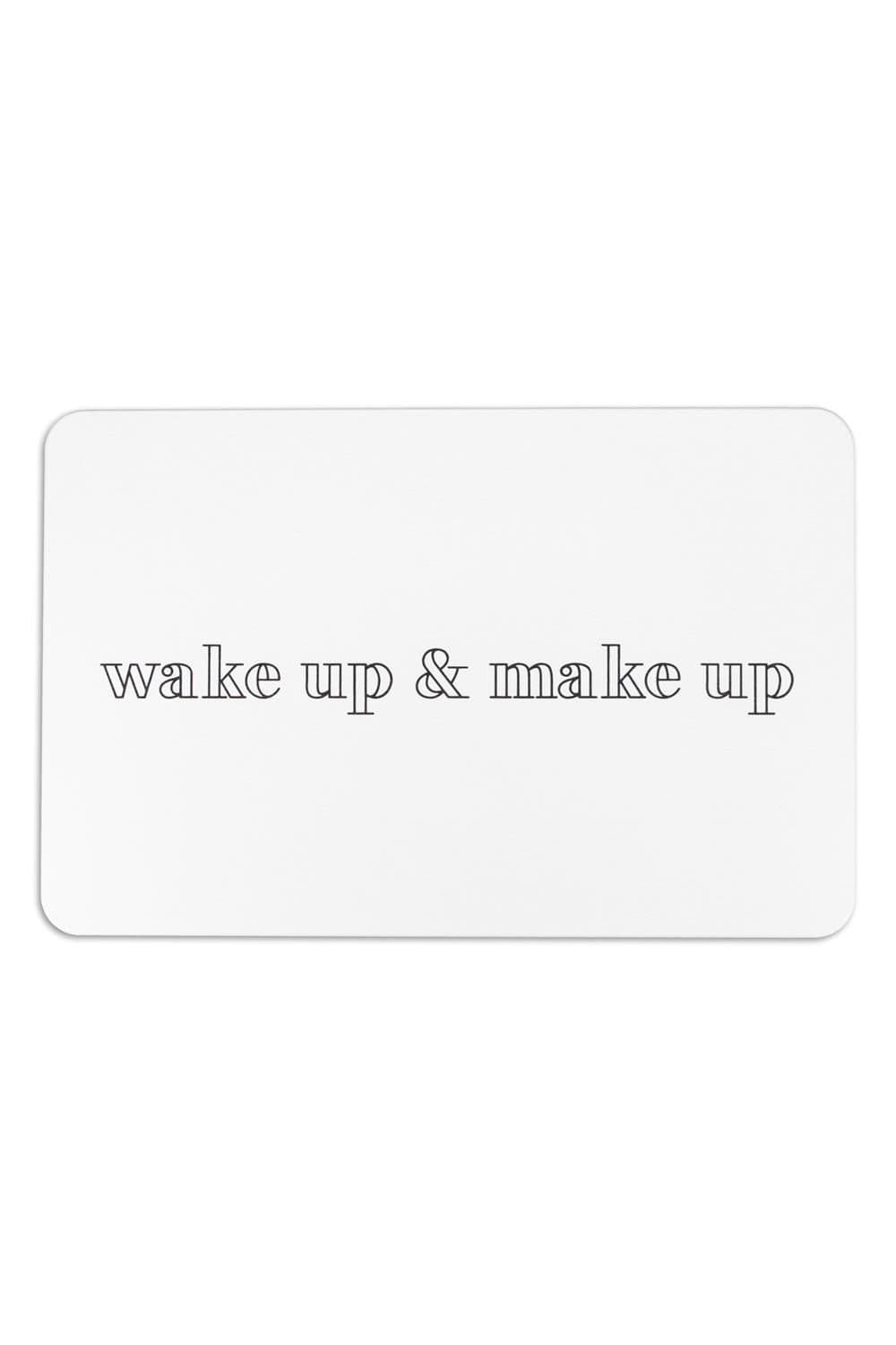 Wake Up & Make Up Stone Non Slip Bath Mat