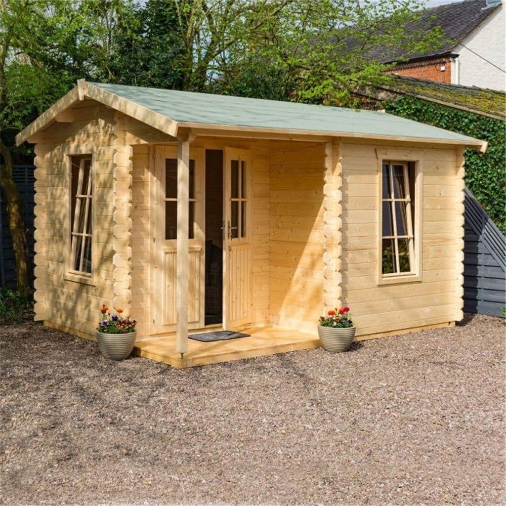 14 x 11 Home Office Apex Log Cabin