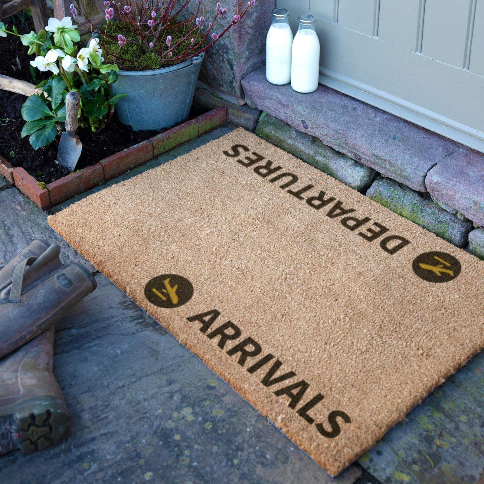 Arrivals & Departures Doormat