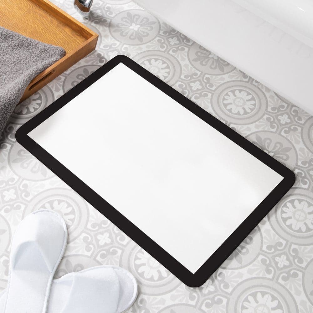 Border Stone Non Slip Bath Mat