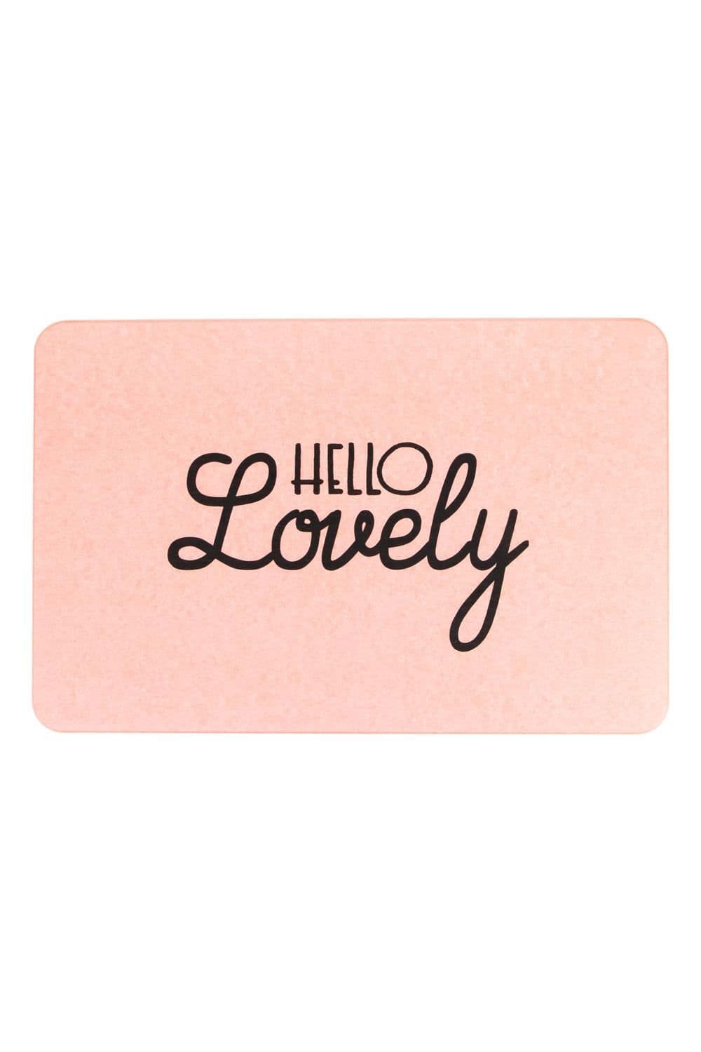 Hello Lovely Stone Non Slip Bath Mat