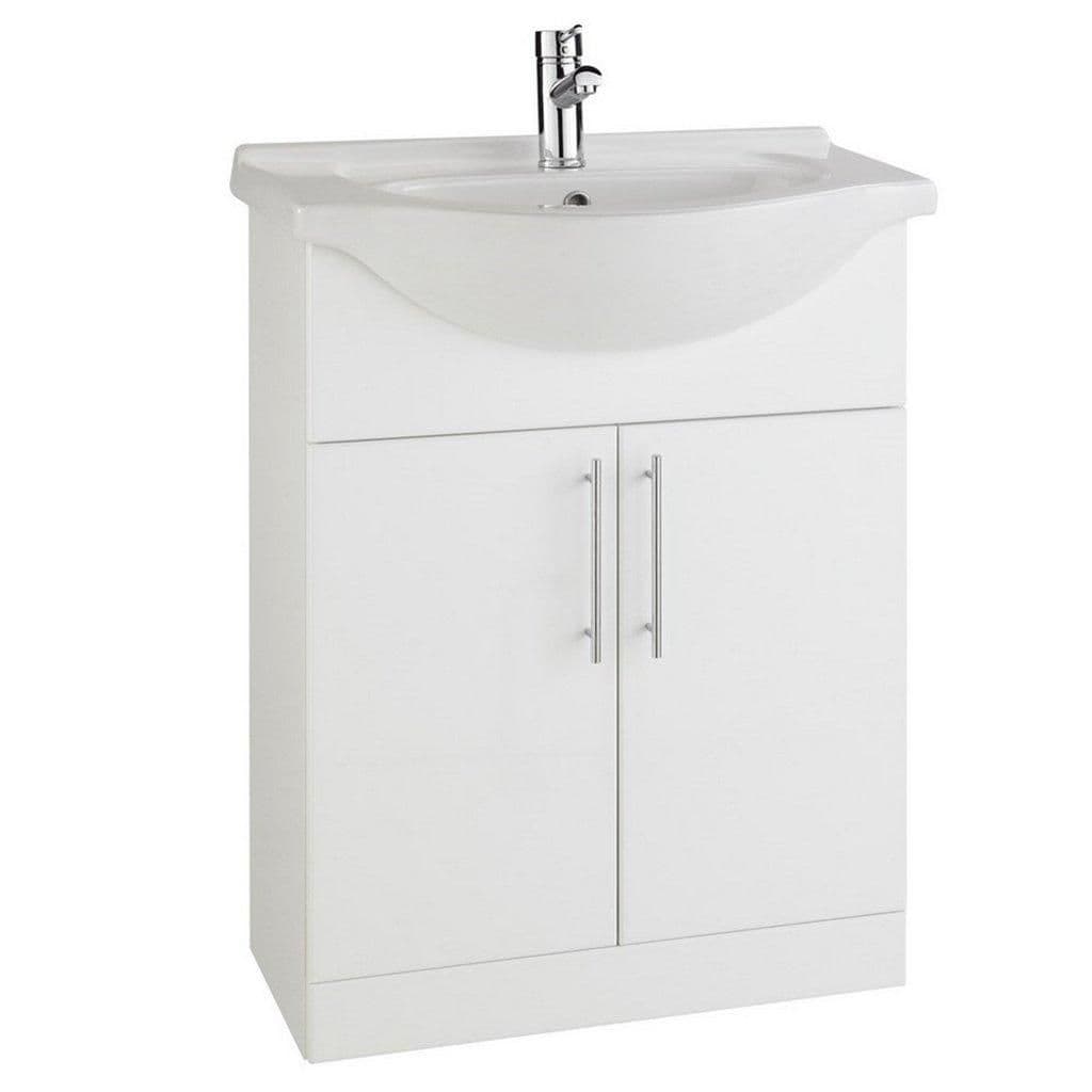 Gloss Bathroom 650mm Unit Basin