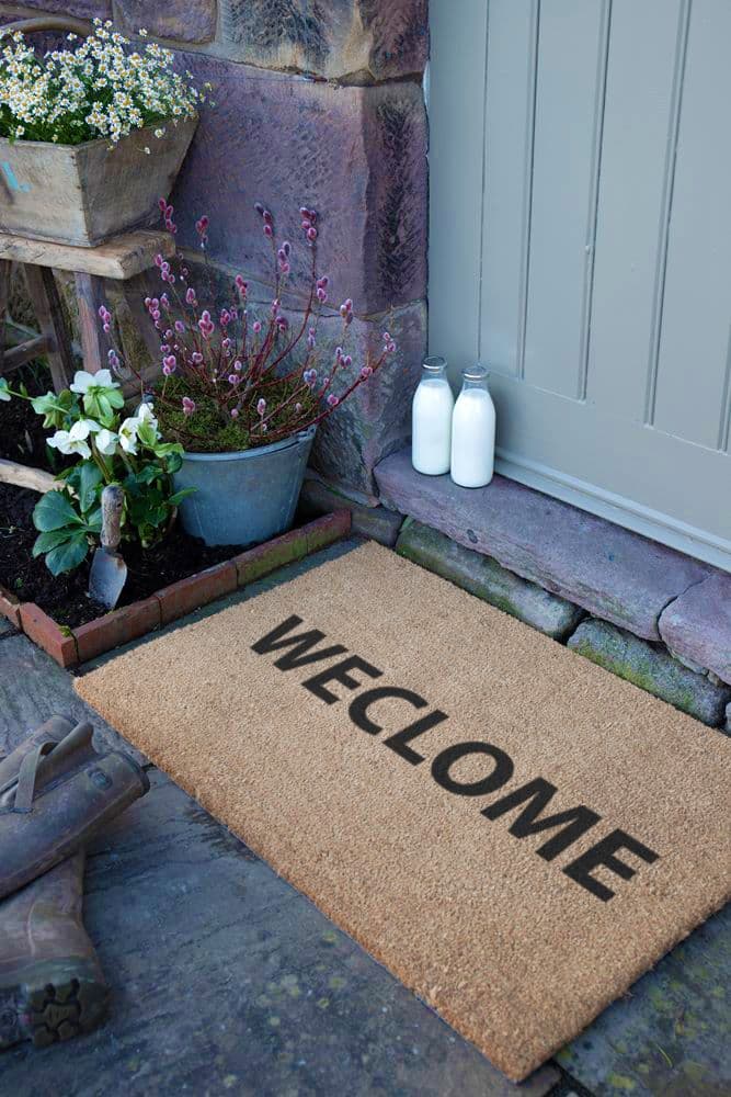 Weclome Funny Country Coir Doormat