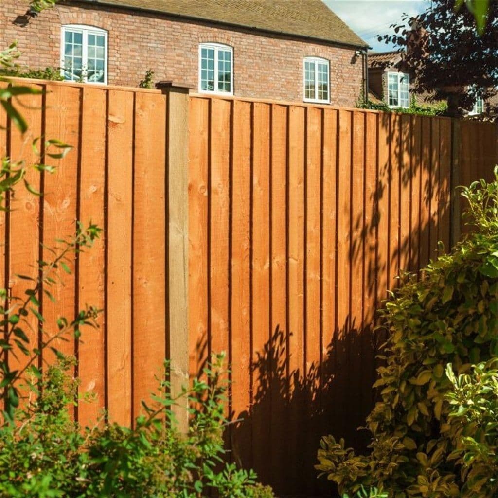 PACK 3 6 x 6 Vertical Board Fence Panel Dip Treated