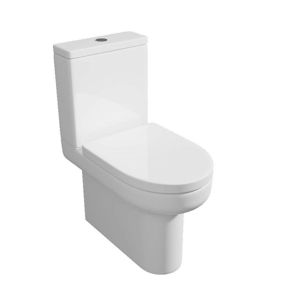 Premium CLOSED BACK Rimless Pan Toilet Set