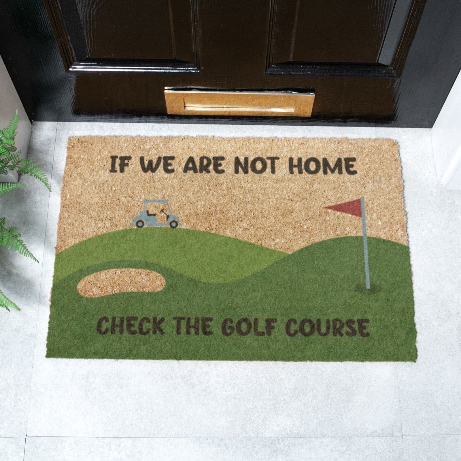 Check Golf Course Doormat