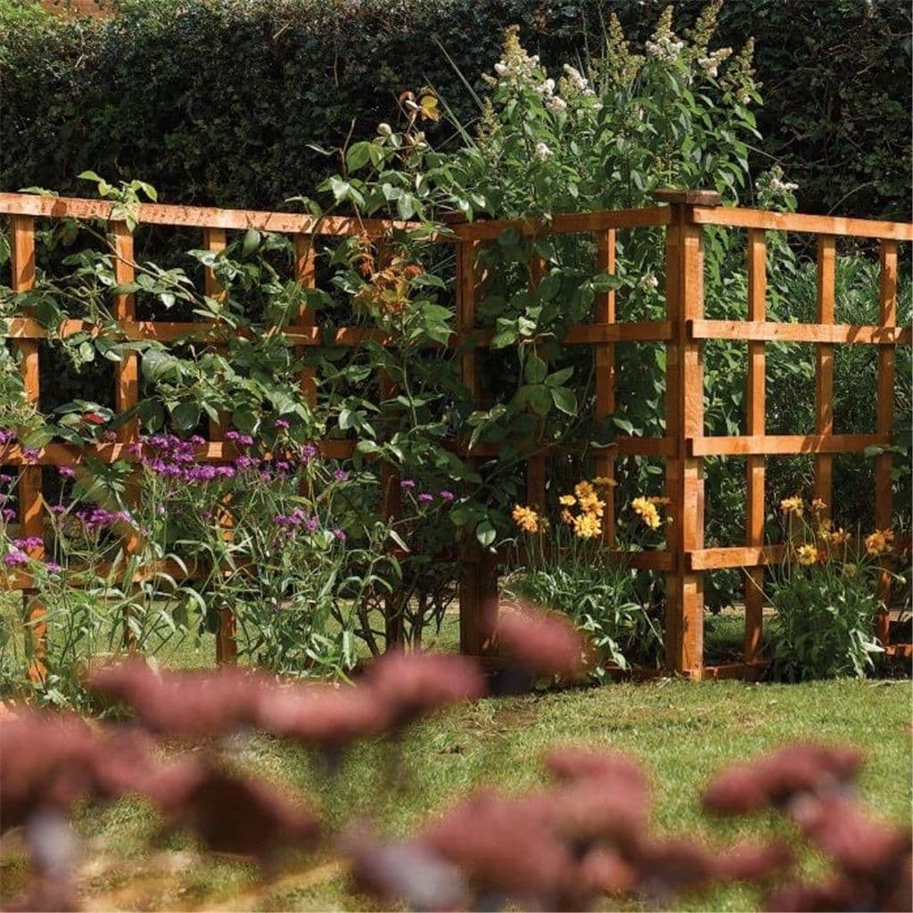 PACK 3 6 x 4 Heavy Duty Trellis Panel Dip Treated