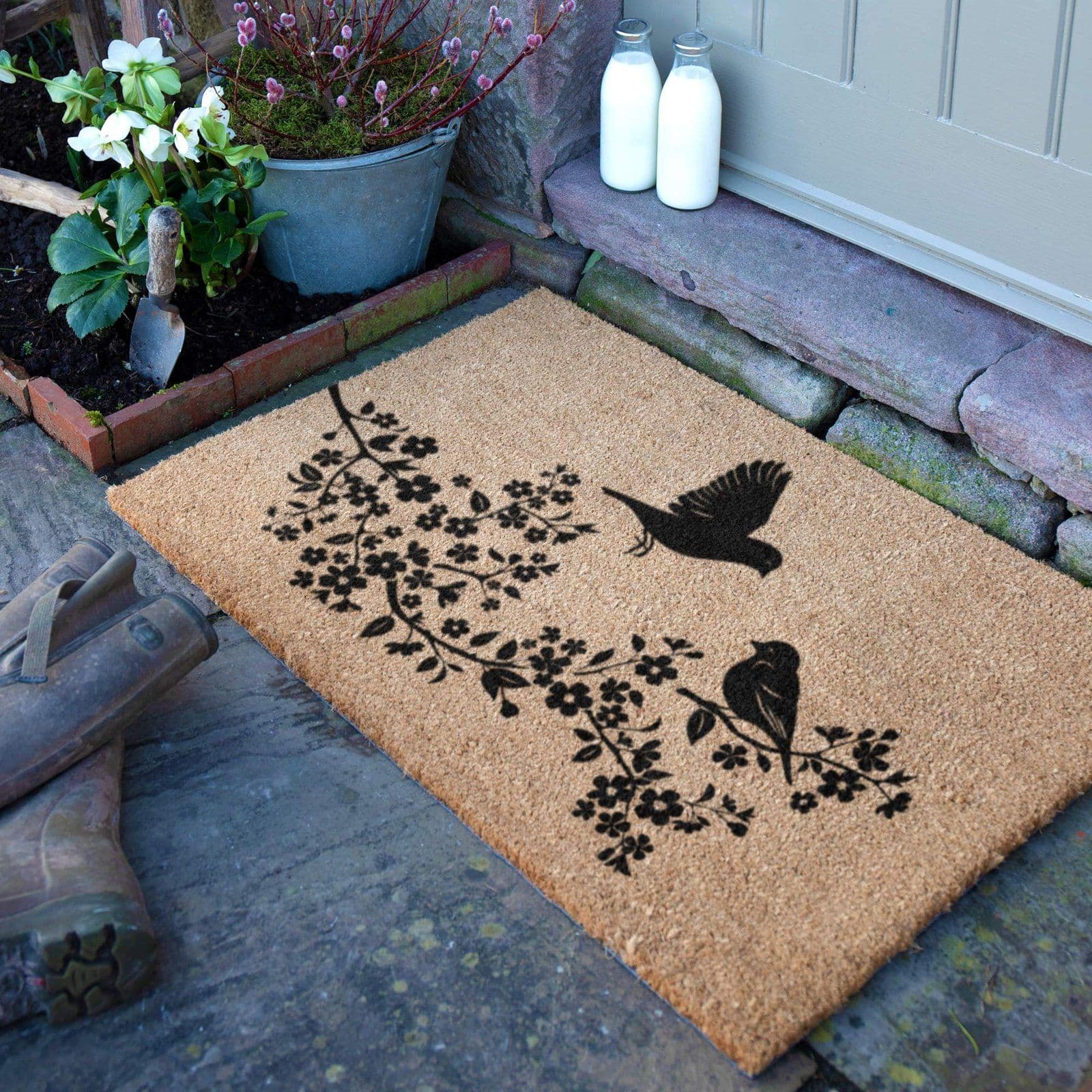 Birds On Tree Doormat