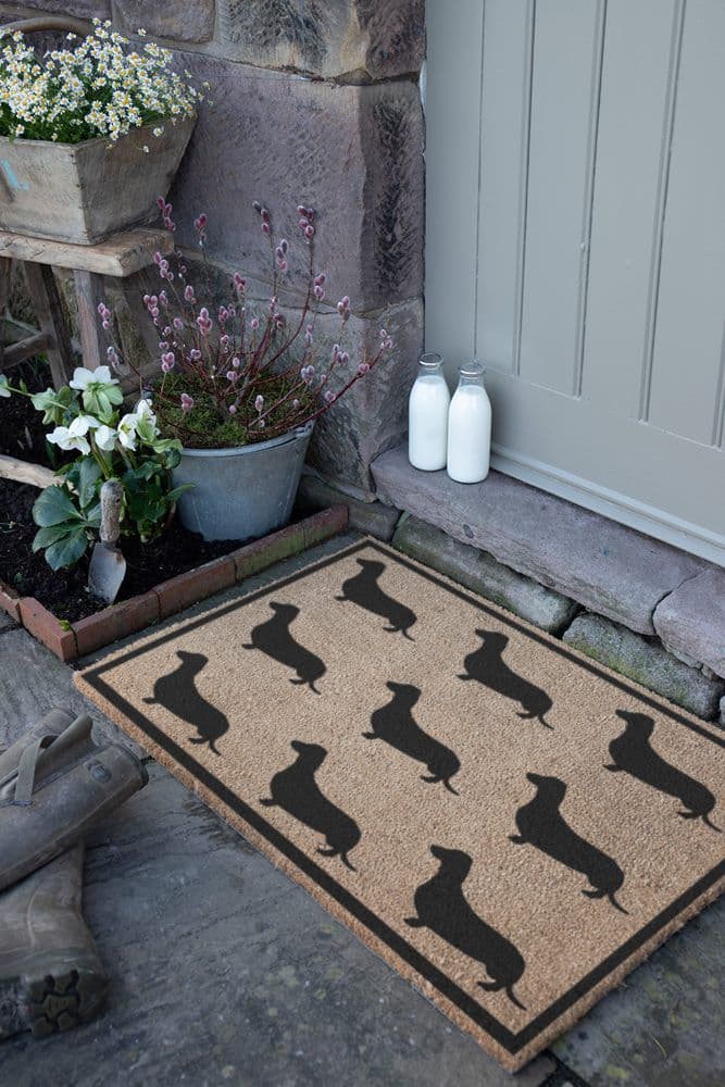 Dachshund Country Coir Doormat
