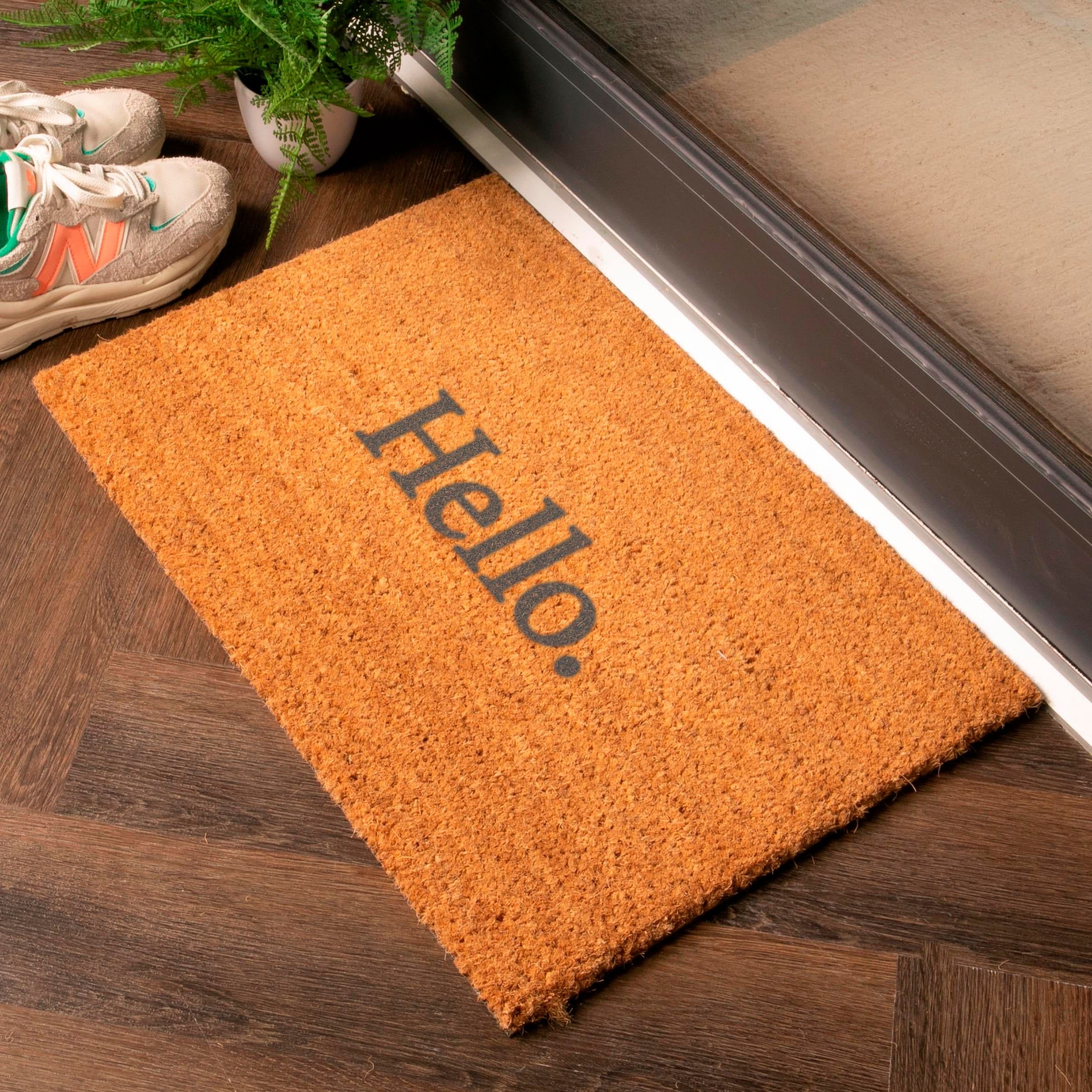 Modern Hello Dot Doormat