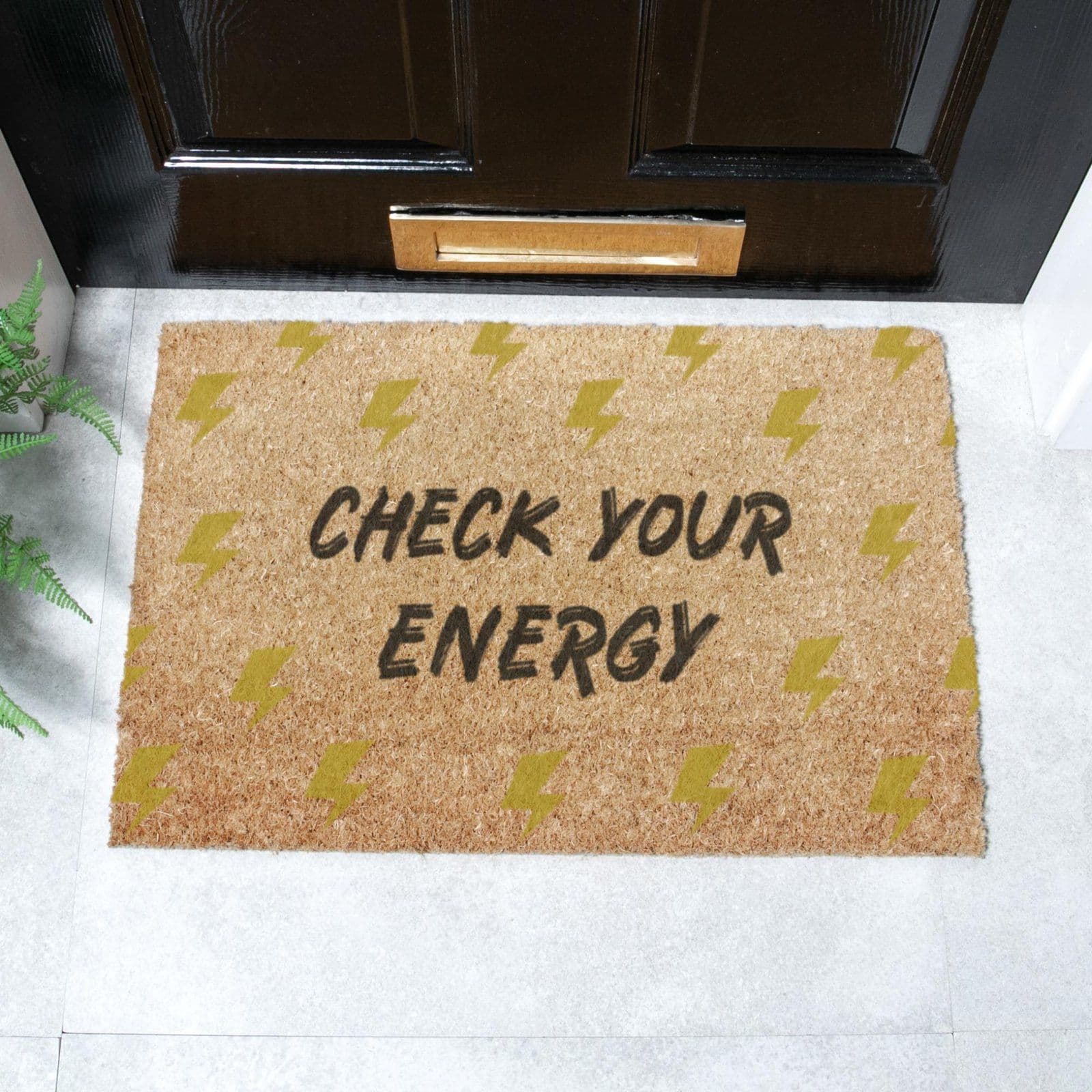 Check Your Energy Doormat