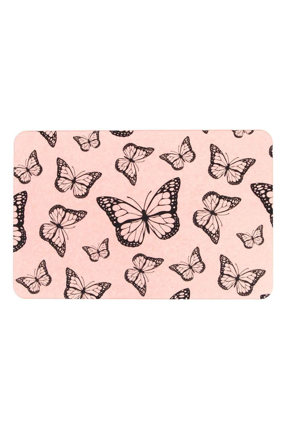 Butterfly Stone Non Slip Bath Mat