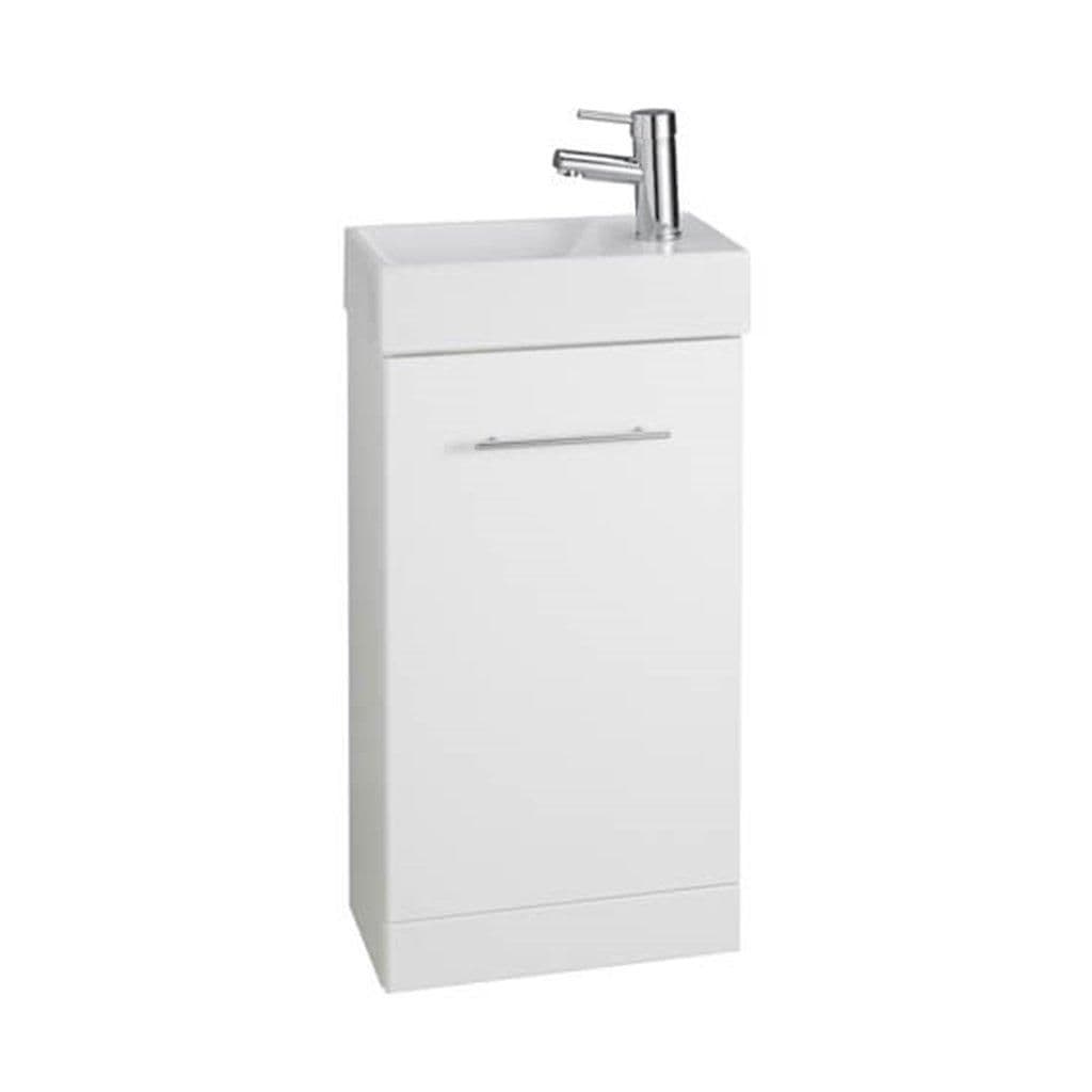 Gloss Bathroom Cube 410mm Cloakroom Unit Basin