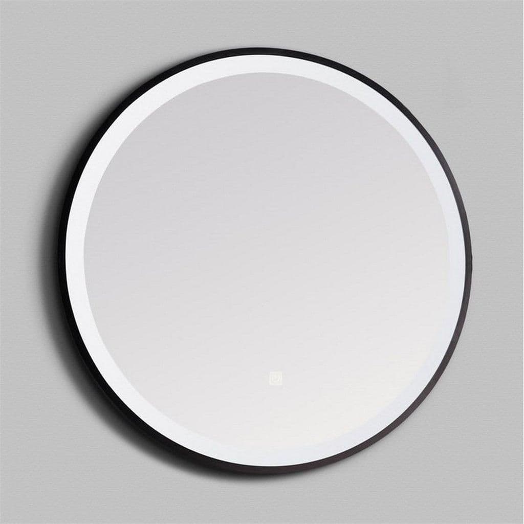 60cm Circular LED Matt Wall Mirror Demister Pad