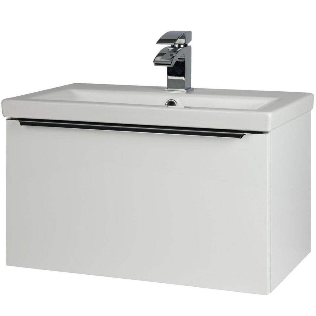 Gloss 60cm Wall Bathroom Mounted Unit Basin