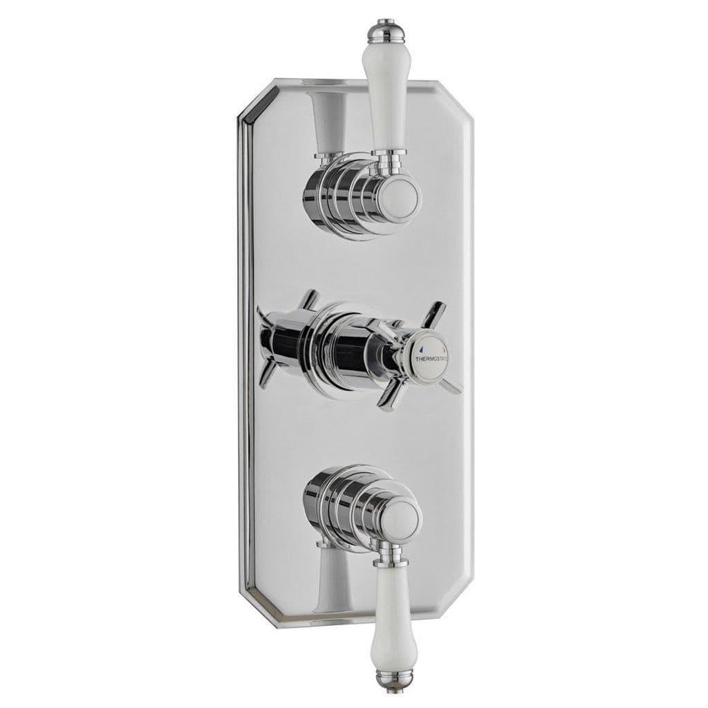 Concealed Triple Thermostatic Shower Mixer Valve Two Way Diverter