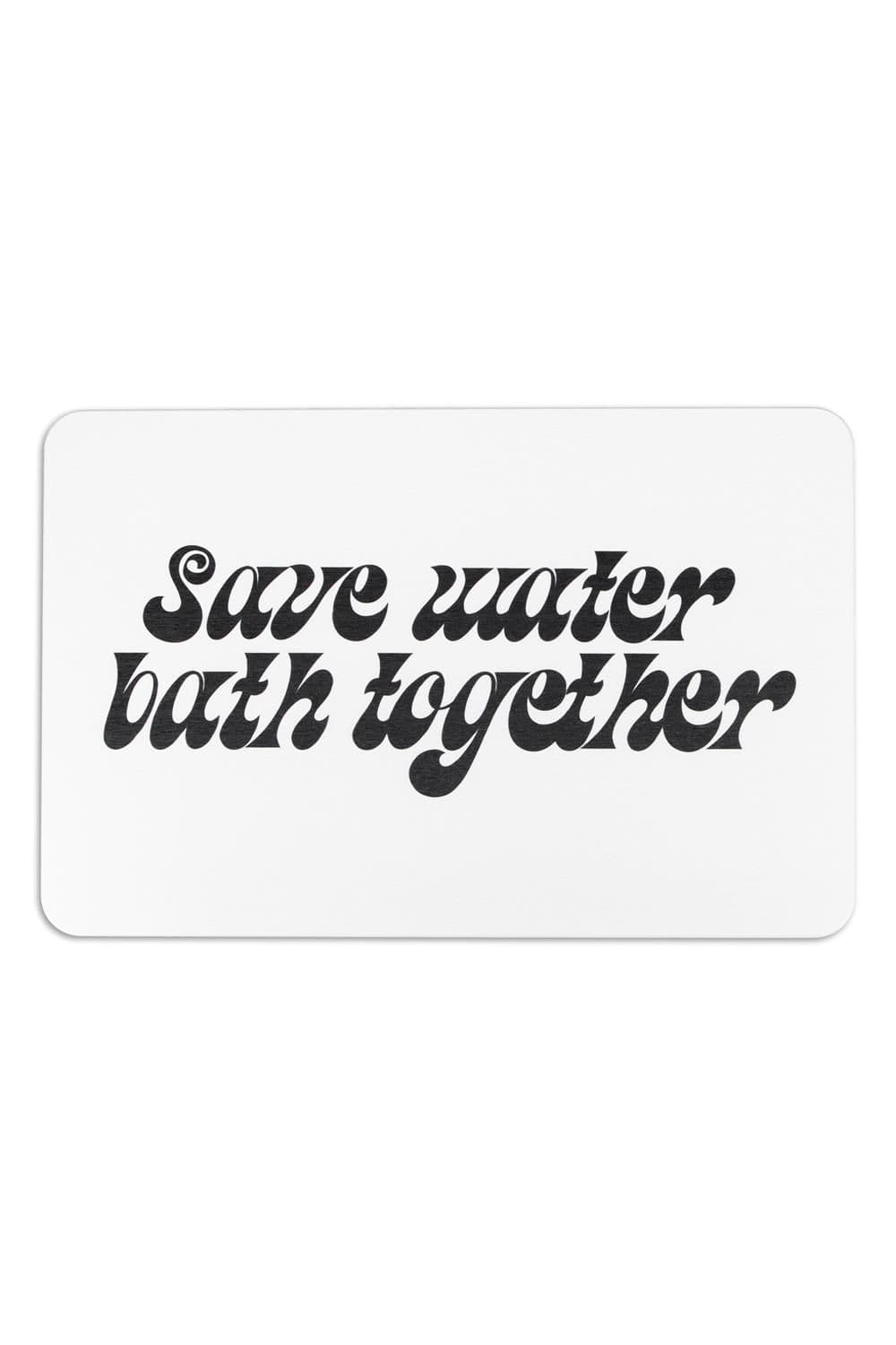 Save Water Shower Together Stone Non Slip Bath Mat