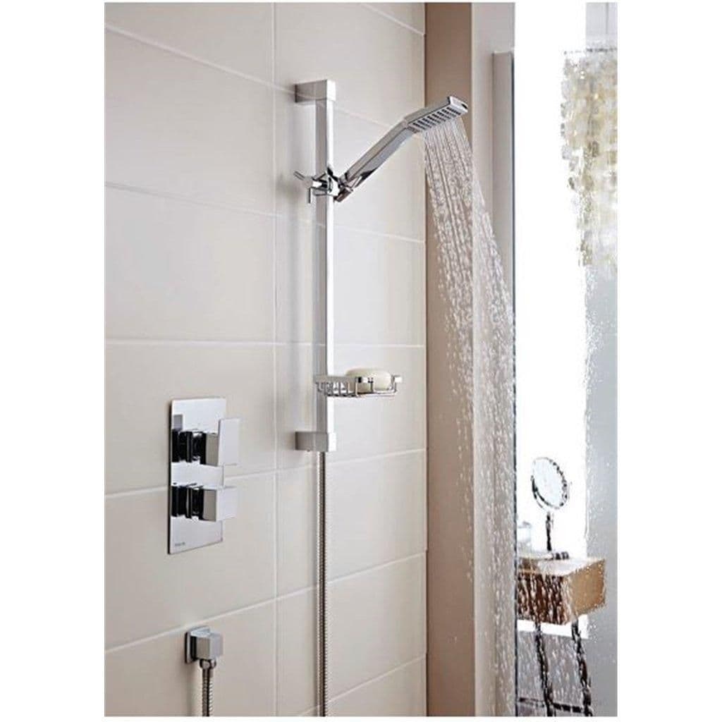 Chrome Concealed Mixer Shower Adjustable Slide Rail Kit
