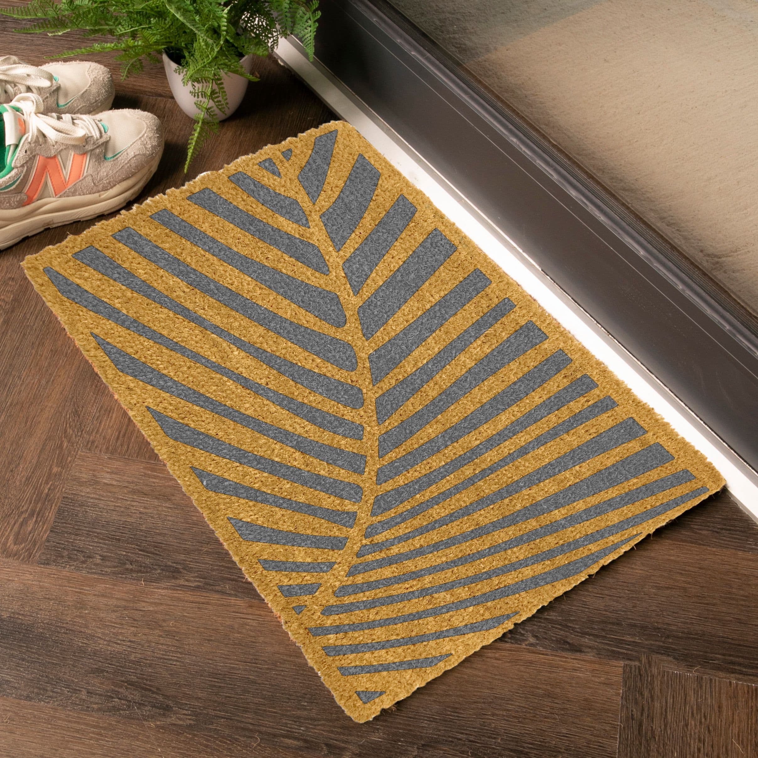 Palm Leaf Pattern Doormat