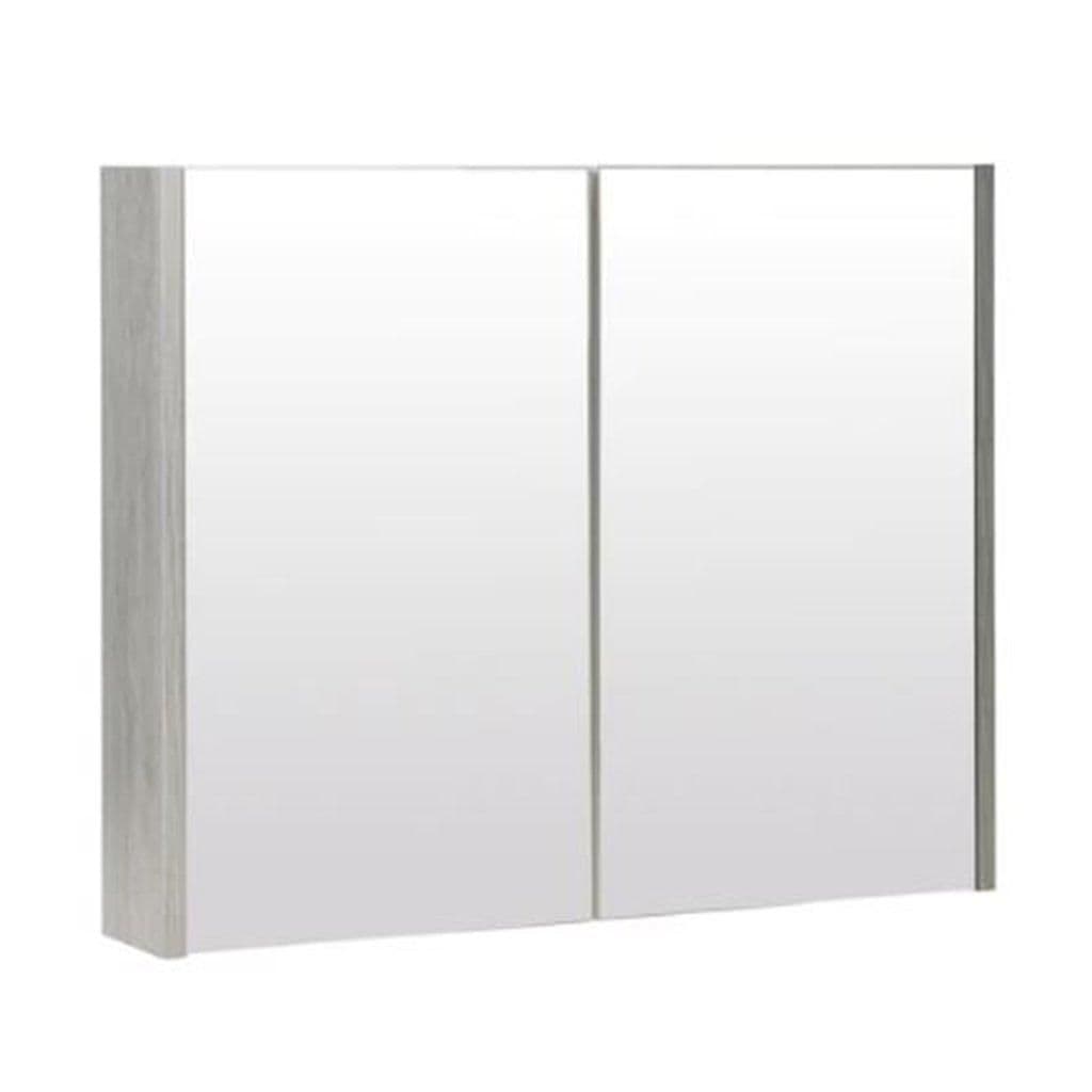 Oak Mirror Bathroom Cabinet 80cm Wide