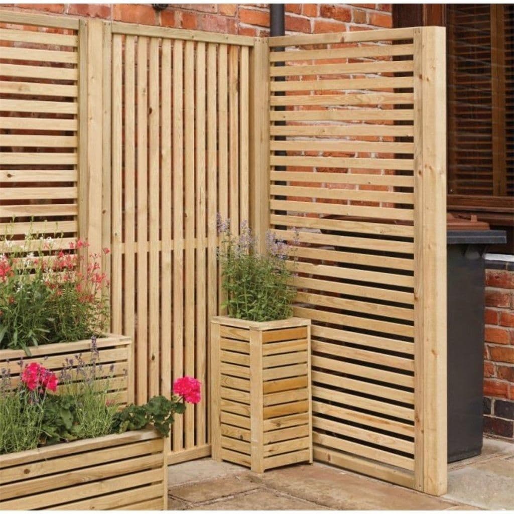 Pressure Treated Vertical Slatted Screen