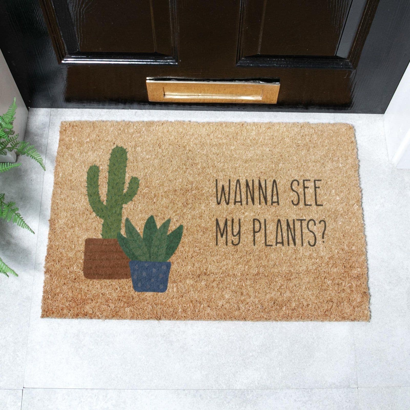Wanna See My Plants Doormat