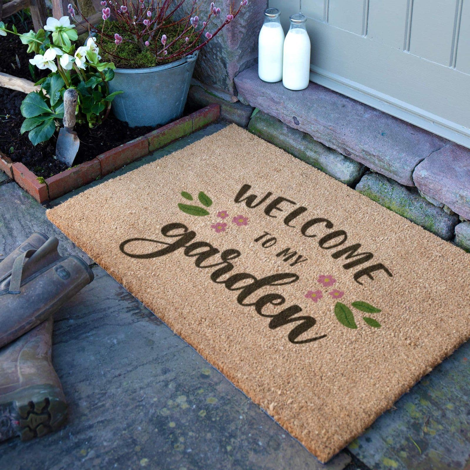 Welcome To My Garden Doormat