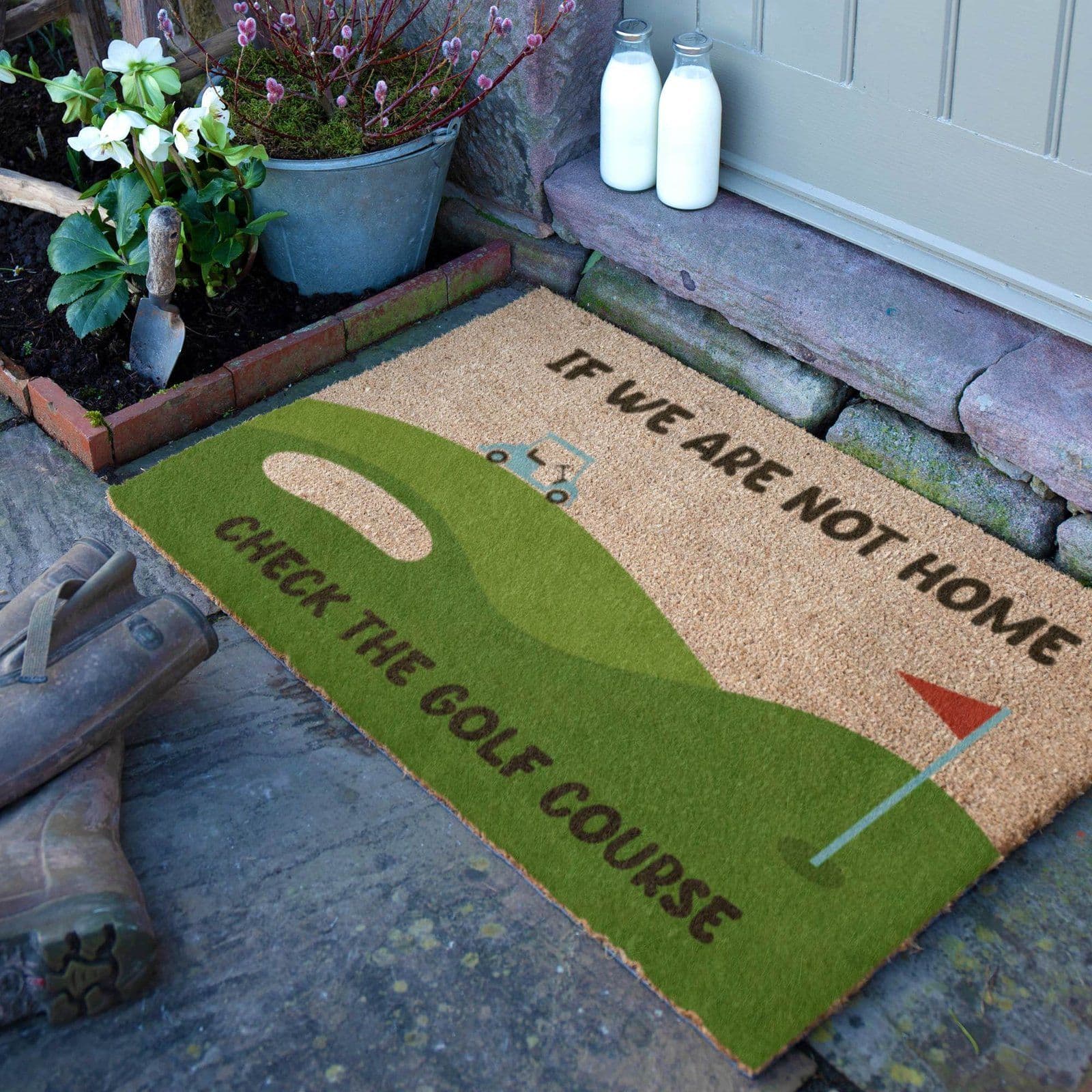 Check Golf Course Doormat