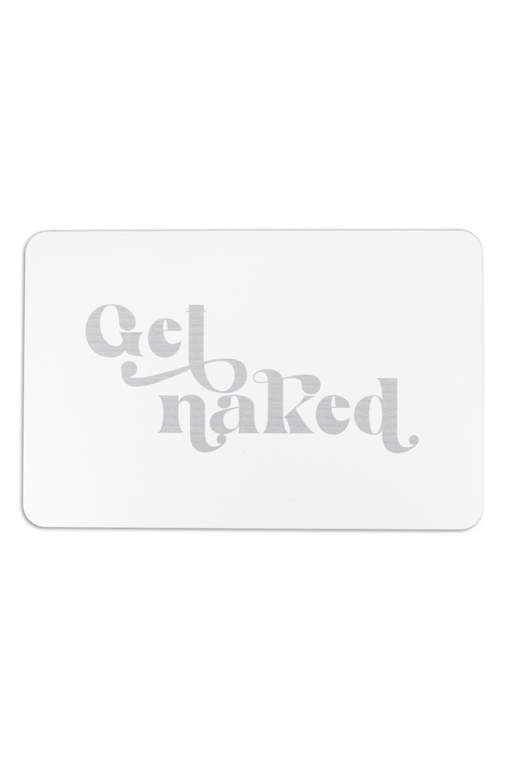 Grey Get Naked Stone Non Slip Bath Mat