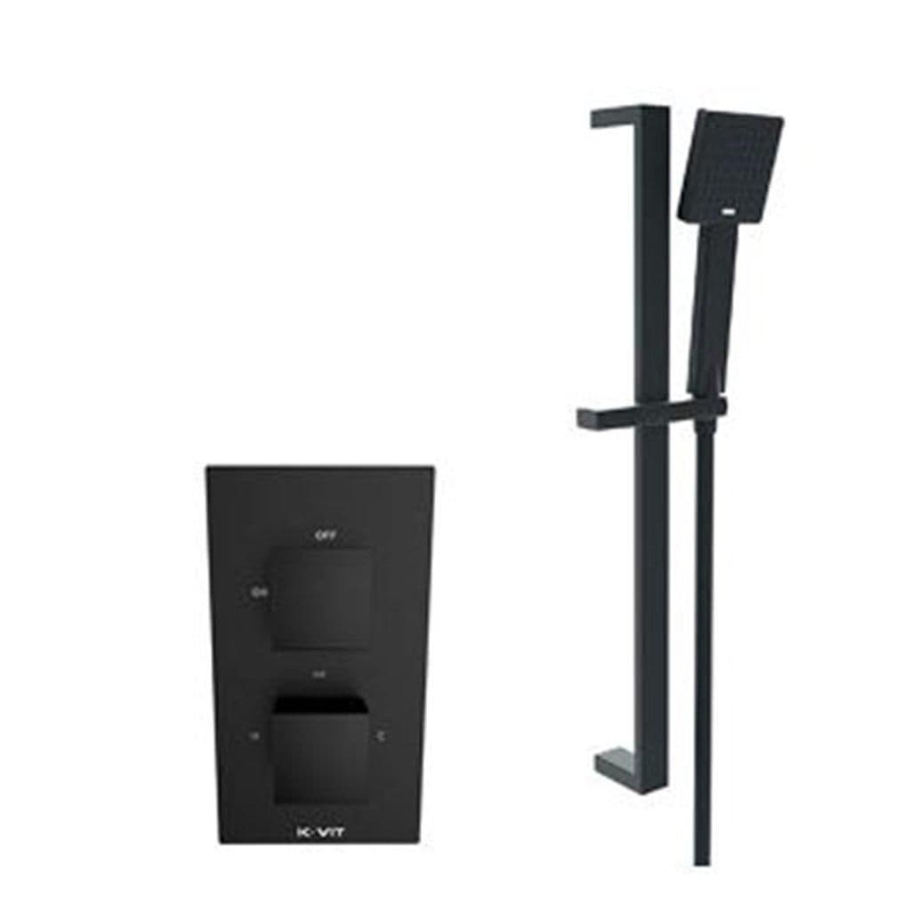 Matt Concealed Mixer Shower Adjustable Hung Slide Rail Kit