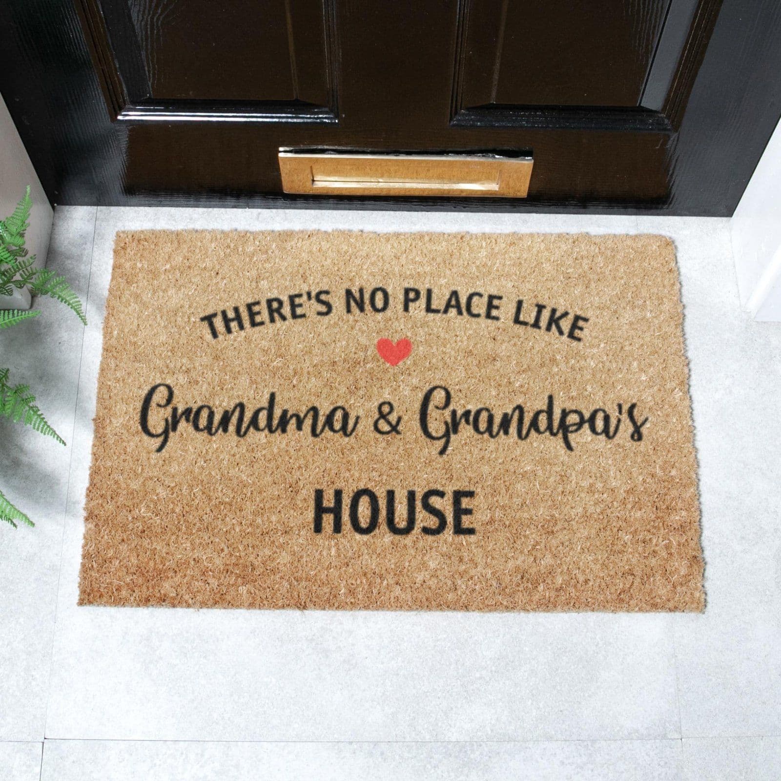 Theres No Place Like Grandma & Grandpas House Doormat