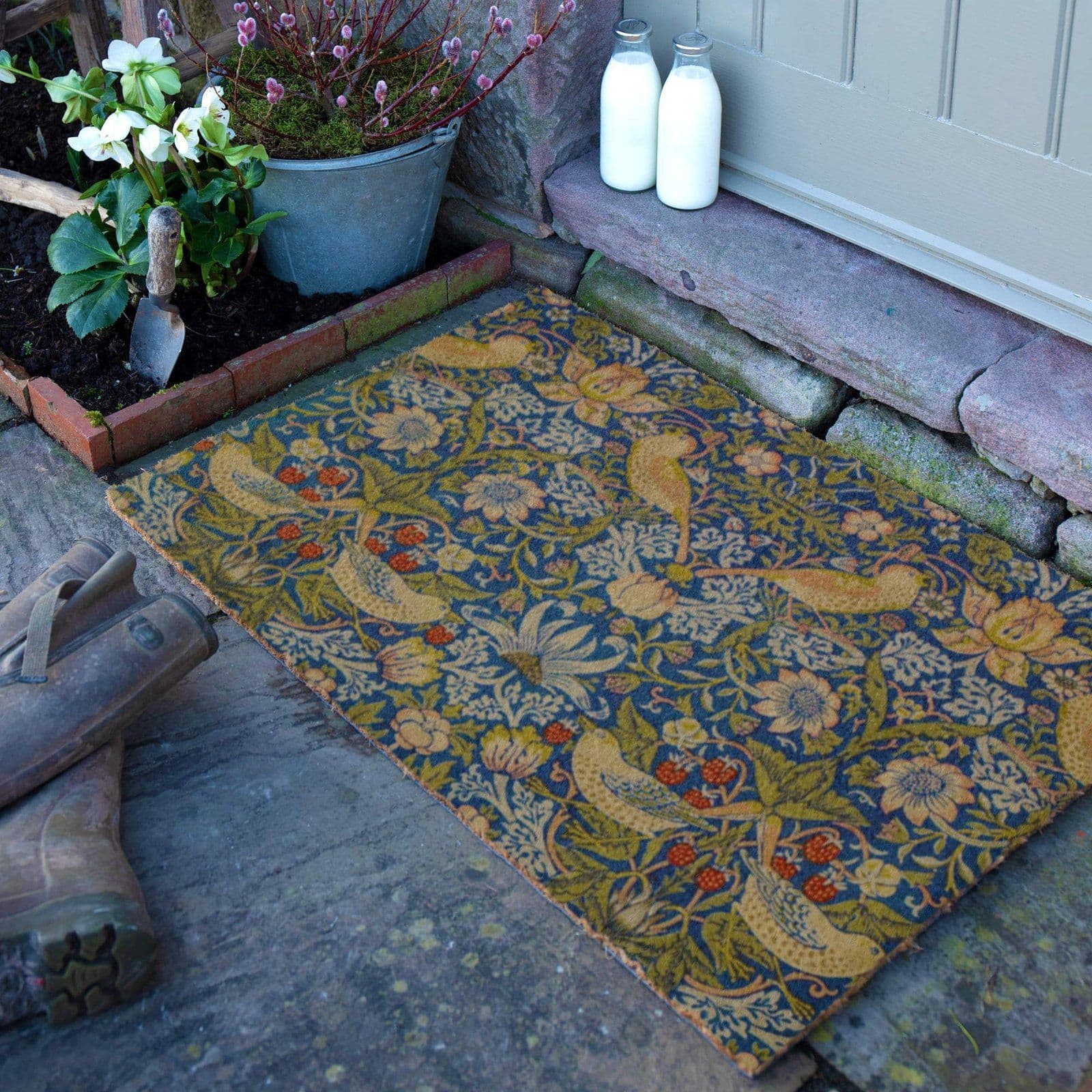 Strawberry Thief William Morris Doormat