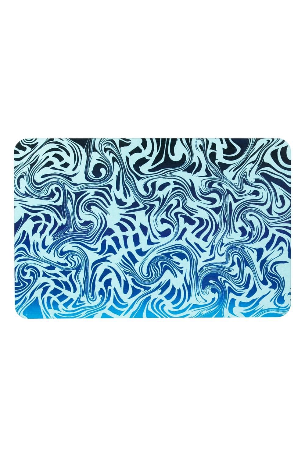Swirls Aqua Stone Non Slip Bath Mat
