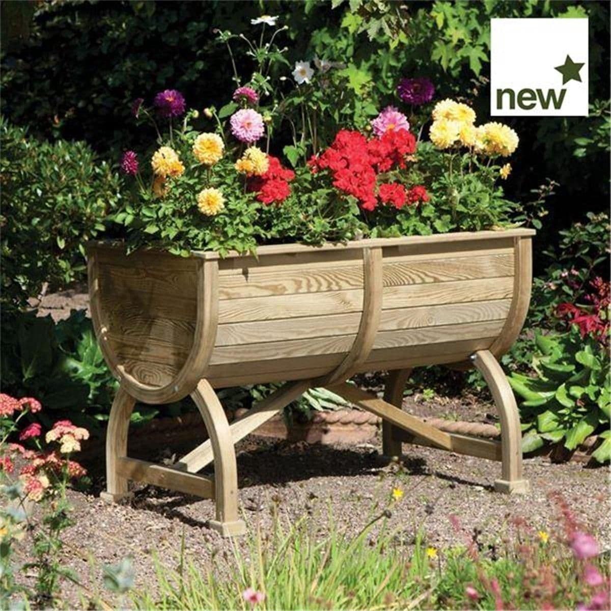 Deluxe Barrel Planter