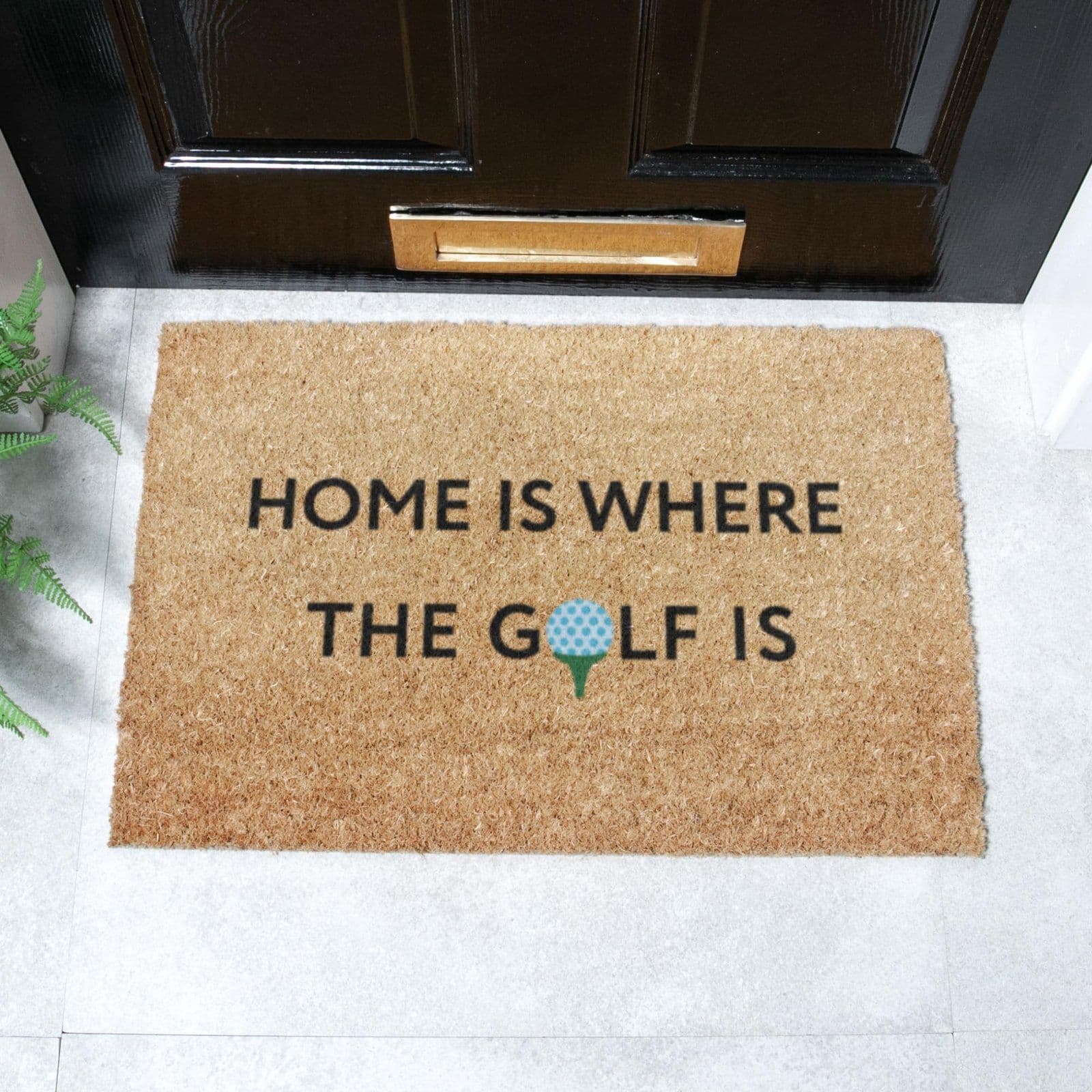 Home Is Where Golf Is Doormat