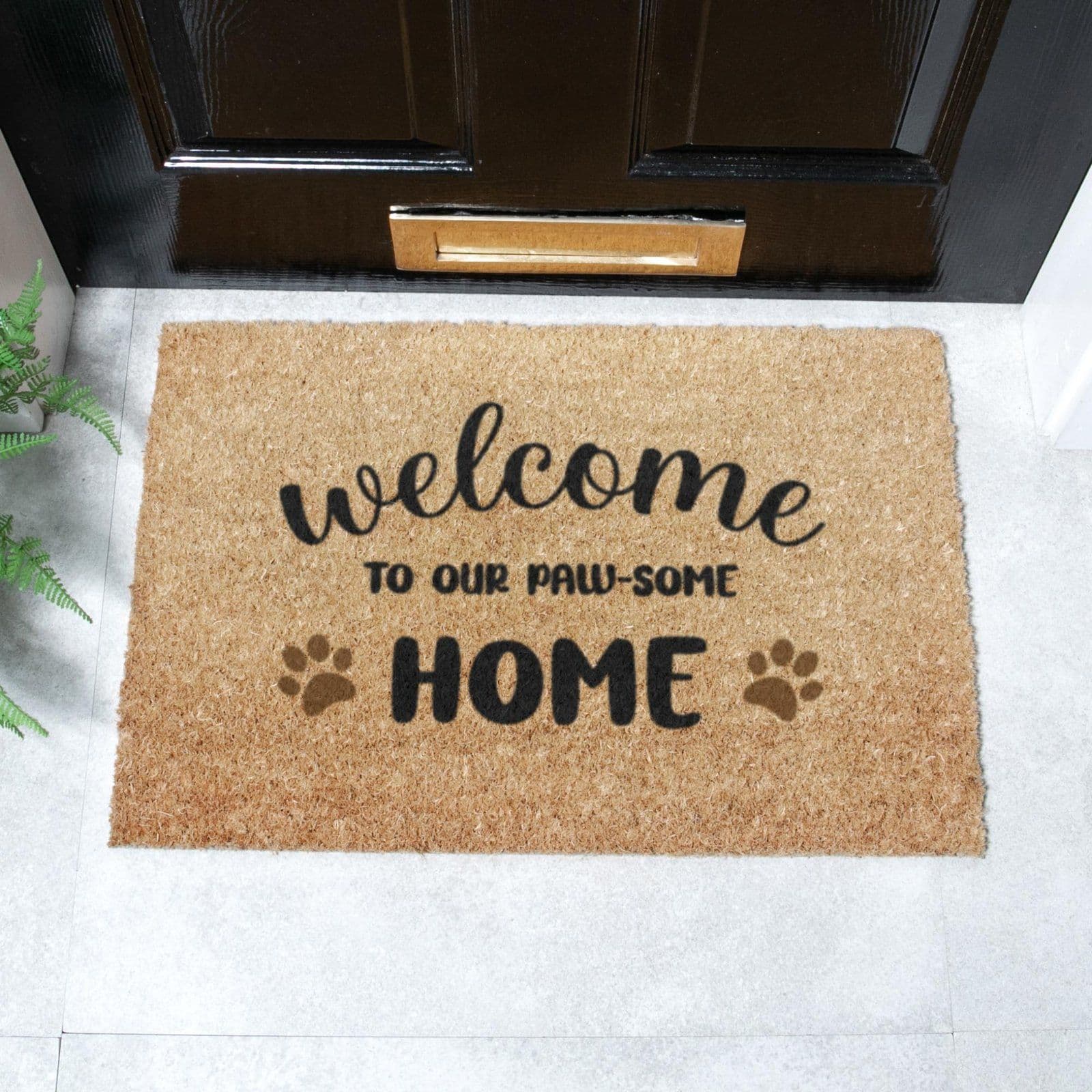 Welcome To Our Paw Some Home Doormat