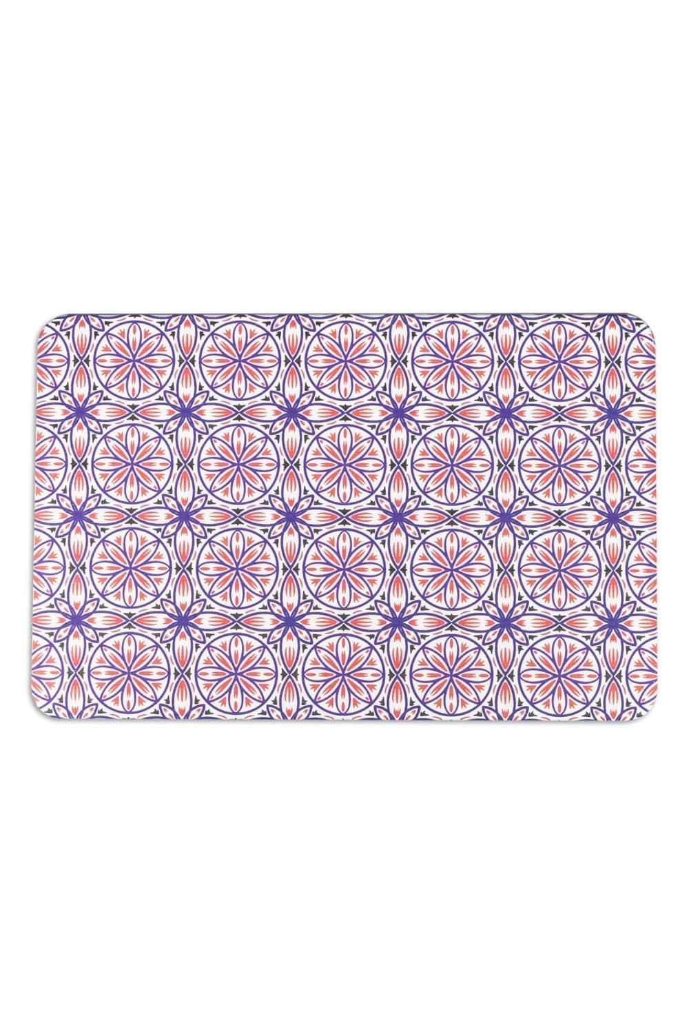 Geometric Stone Non Slip Bath Mat