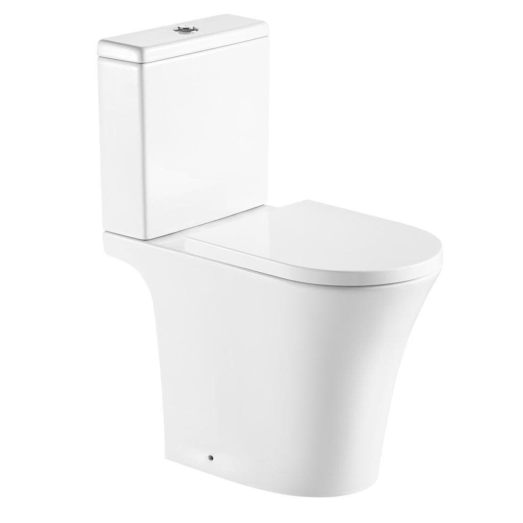 Premium COMFORT HEIGHT Rimless PanToilet Set