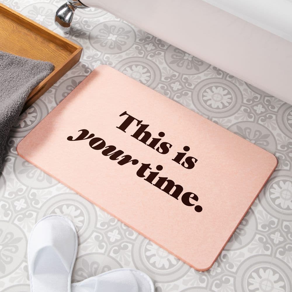 This is your time Stone Non Slip Bath Mat