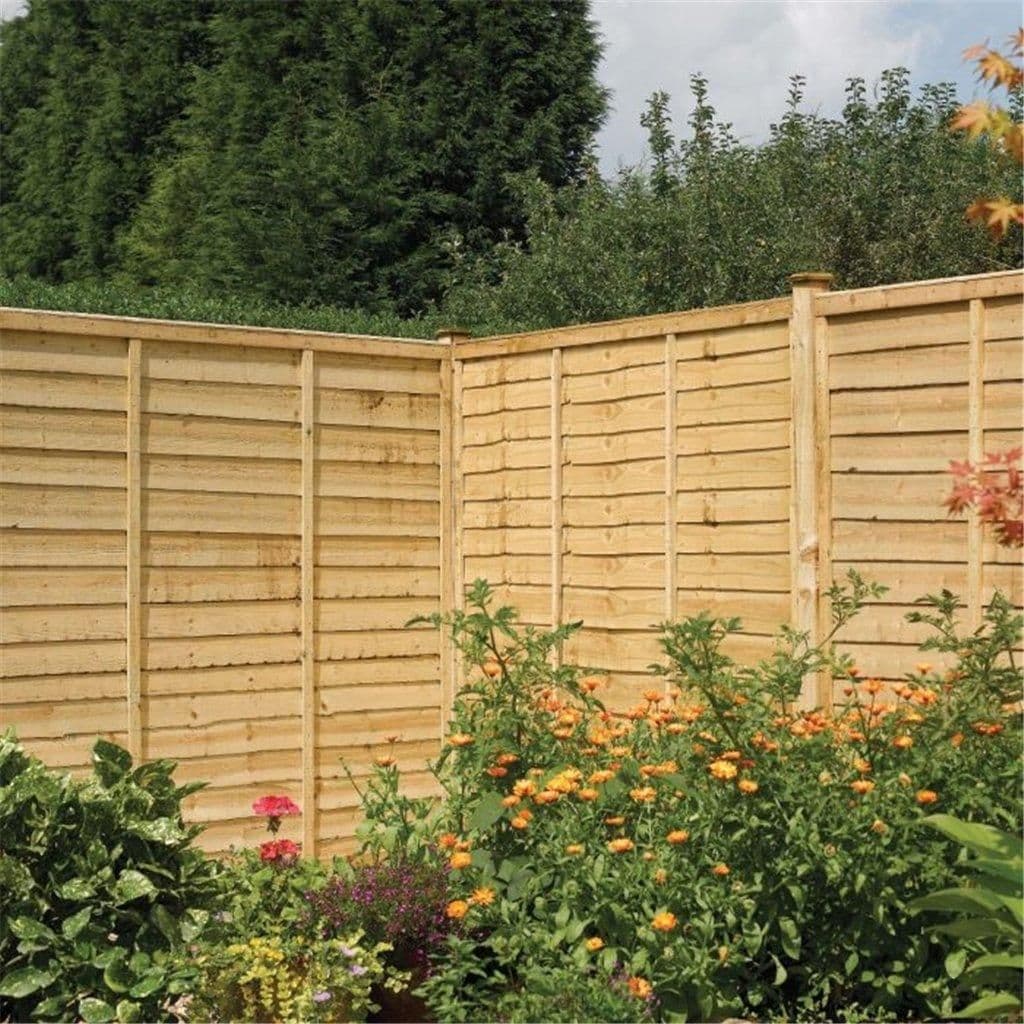 PACK 3 6 x 5 Traditional Lap Fence Panel Pressure Treated
