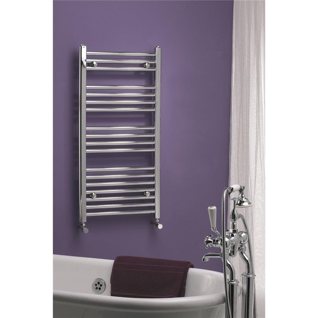 Chrome Bathroom Towel Rail Vertical 25mm 1800mm x 600mm