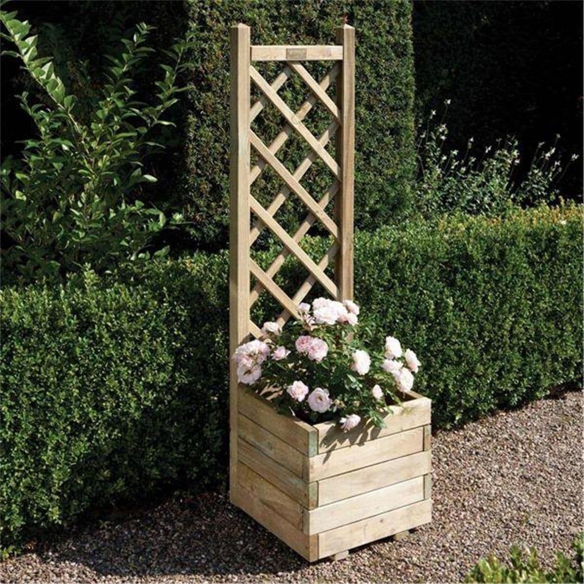 Deluxe Square Planter Lattice