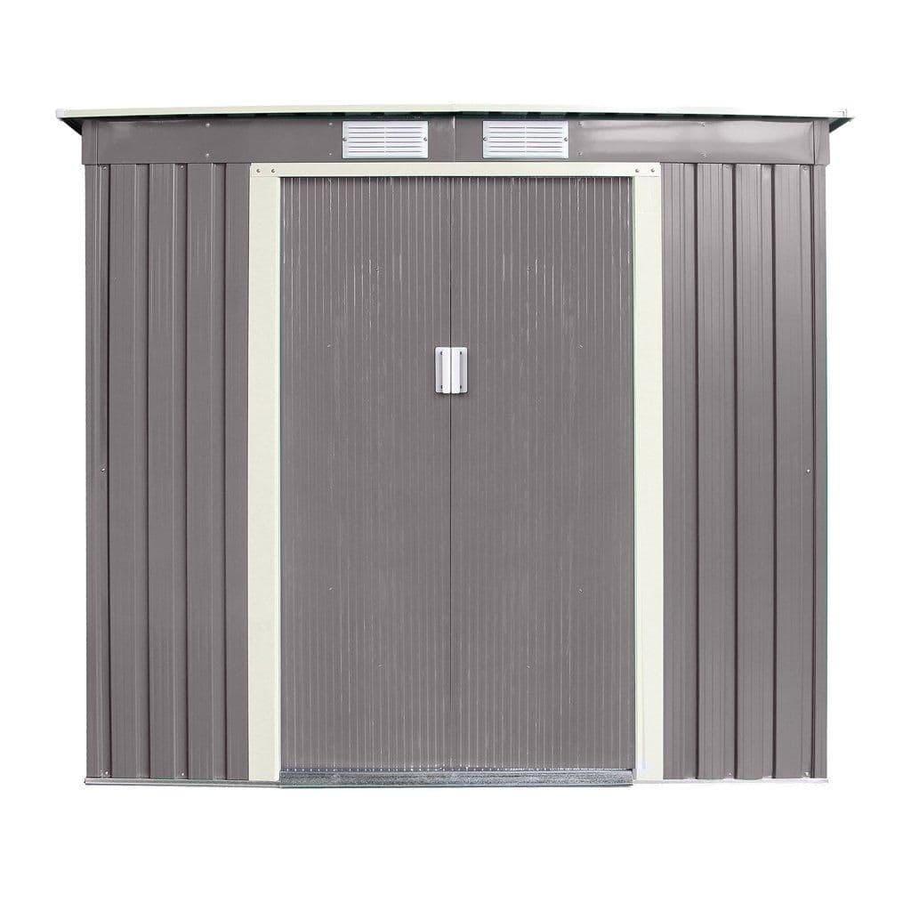6 x 4 Double Door Metal Pent Shed