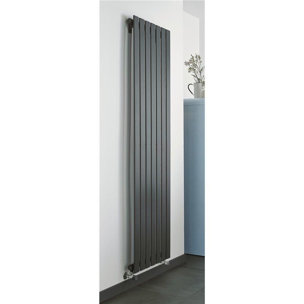 Anthracite Vertical Single Panel Radiator 1600mm x 480mm