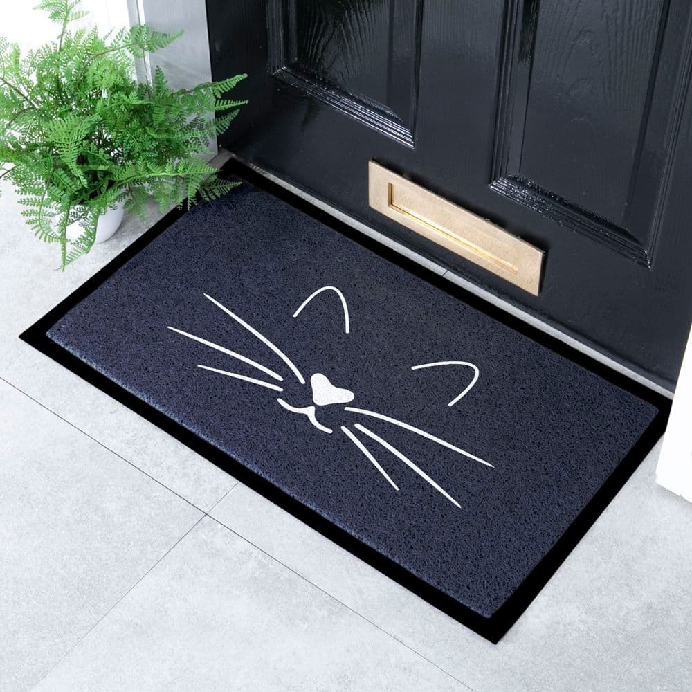 Cat Face Indoor & Outdoor Doormat 70x40cm