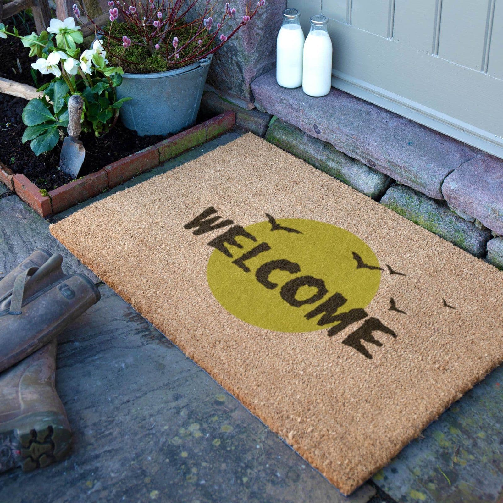Halloween Welcome Bats Doormat