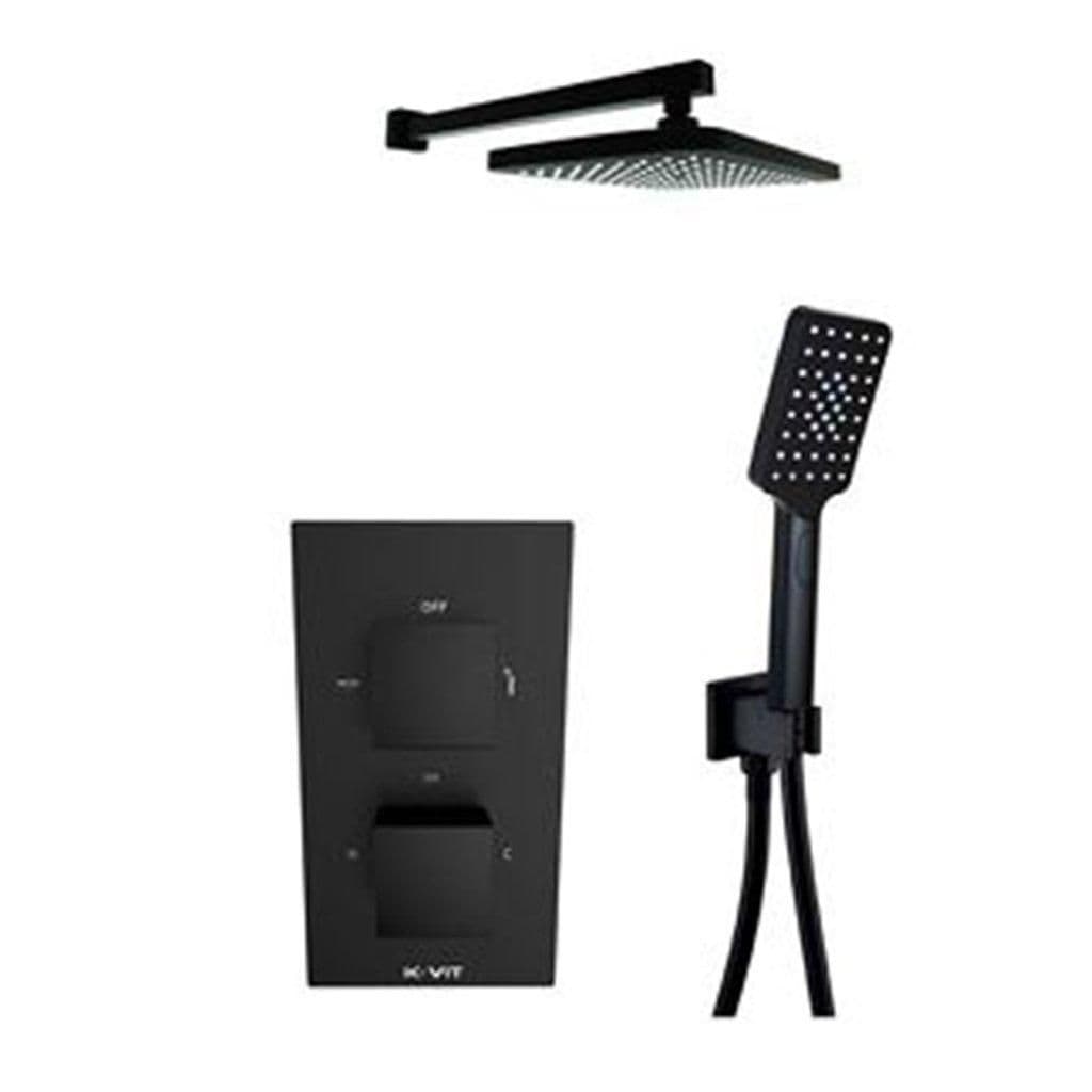 Matt Shower Diverter Hand Shower Fixed Drencher