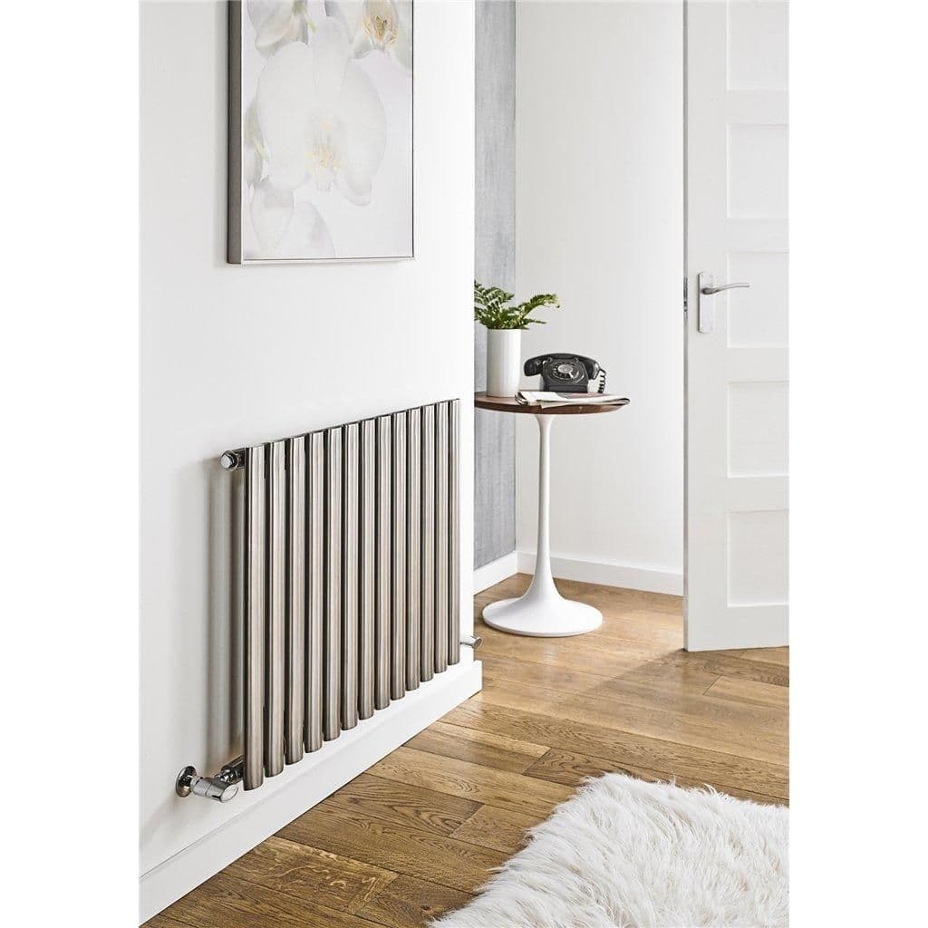 Stainless Horizontal Single Panel Radiator 600mm x 800mm