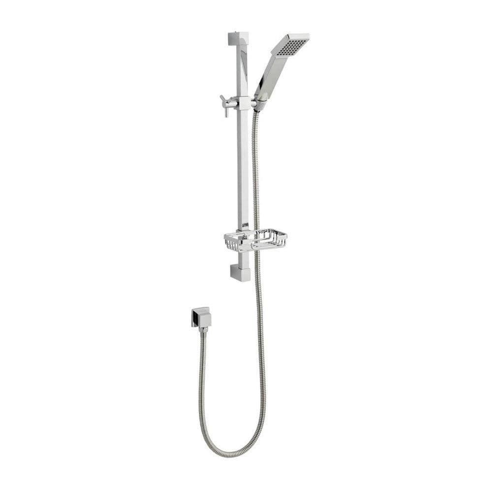 Shower Adjustable Slide Rail Kit Soap Tray Single Mode Handset