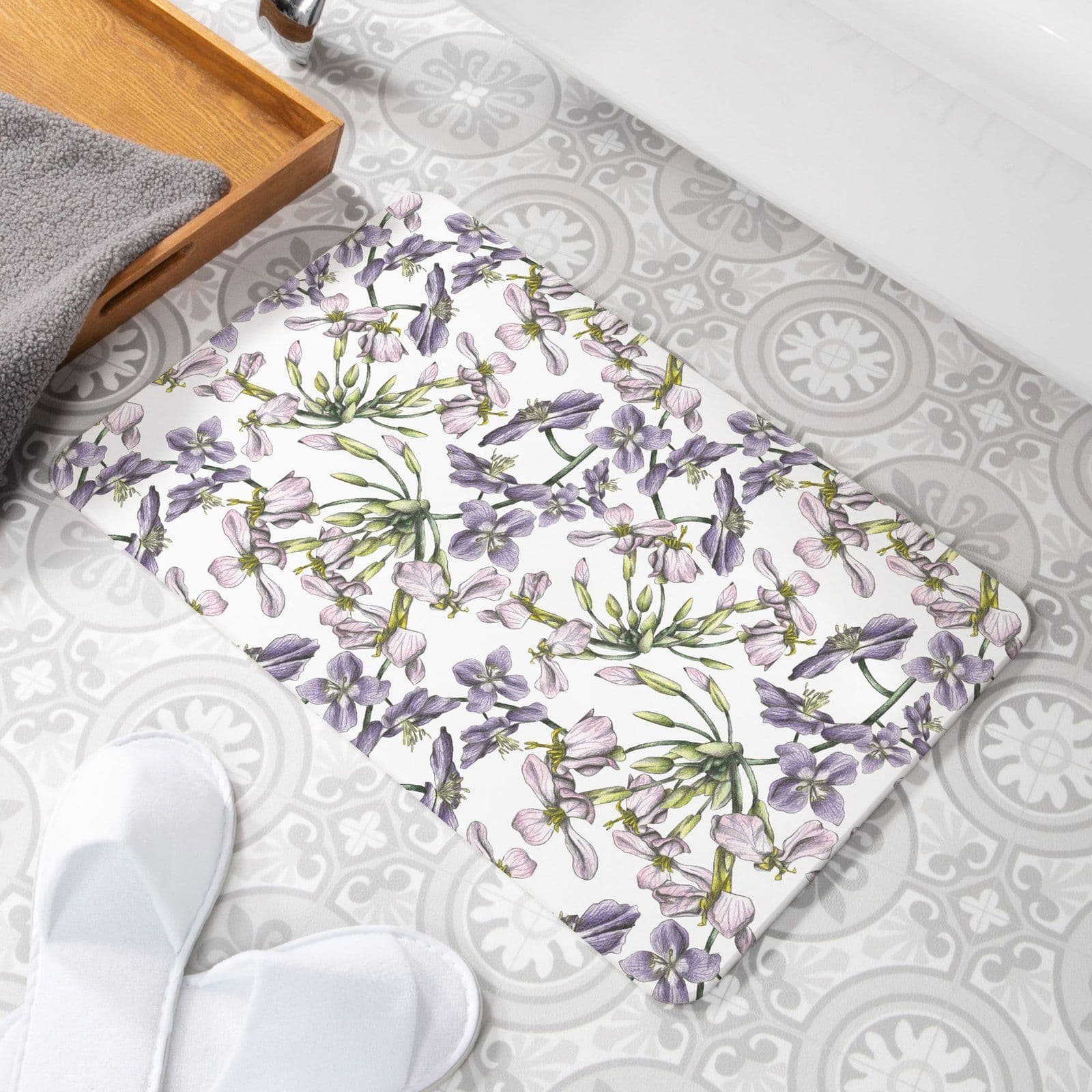 Spring Is Calling Non Slip Stone Bath Mat